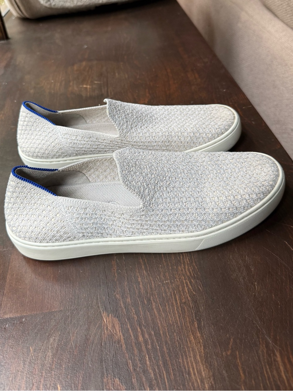 Rothy’s The Original Slip On Sneaker honeycomb white size 9.5